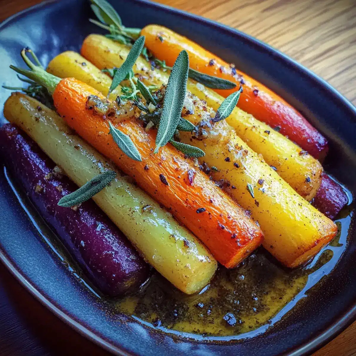 Minute Maple Glazed Rainbow Carrots with Brown Butter Bliss